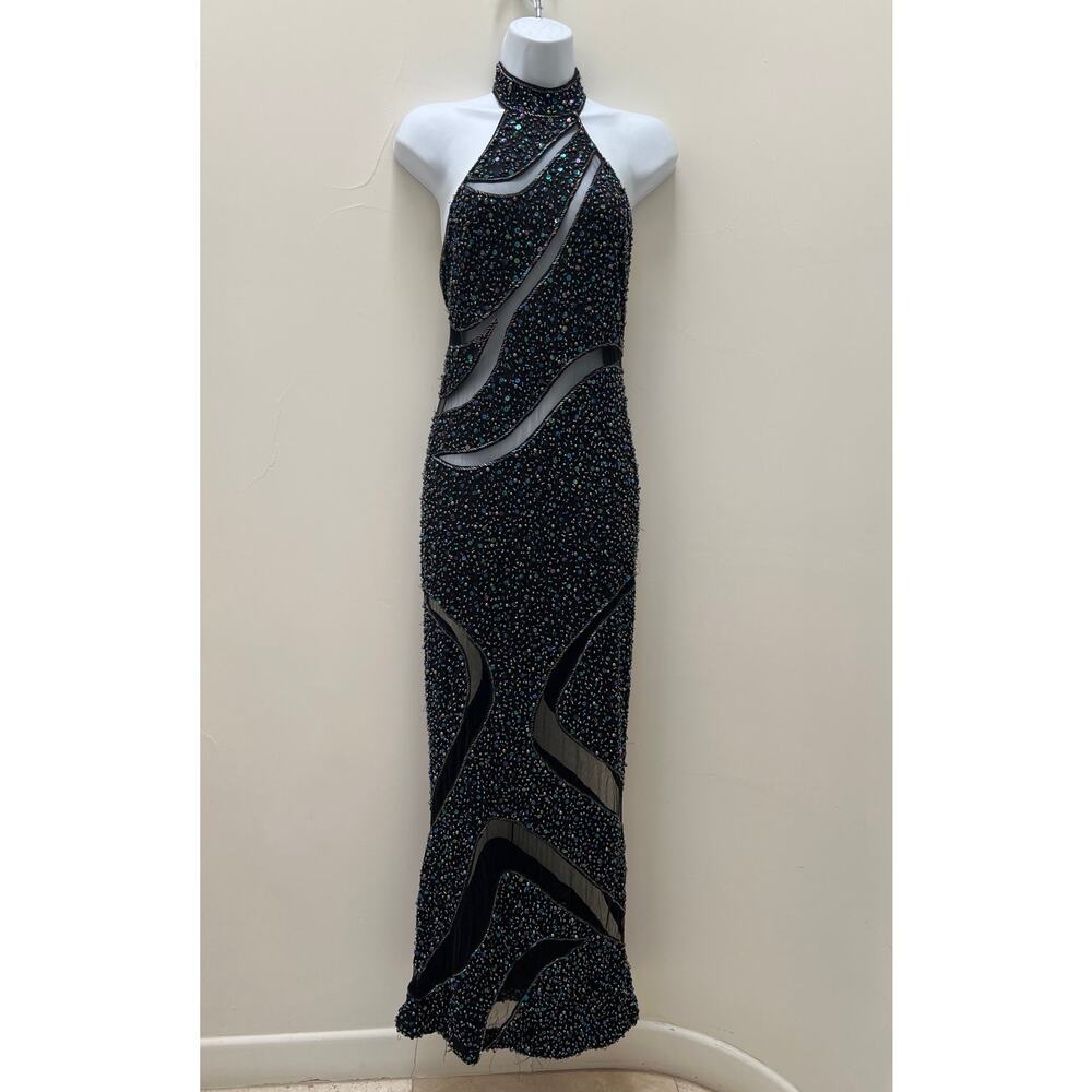 Super Sexy Peekaboo Beaded Gown